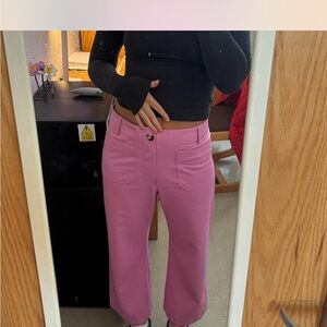 Anthropologie Maeve Pink The Collette Pants NWOT